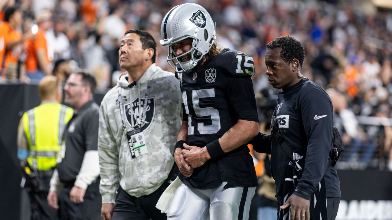 Source - Raiders lose QB Gardner Minshew to broken collarbone - ESPN