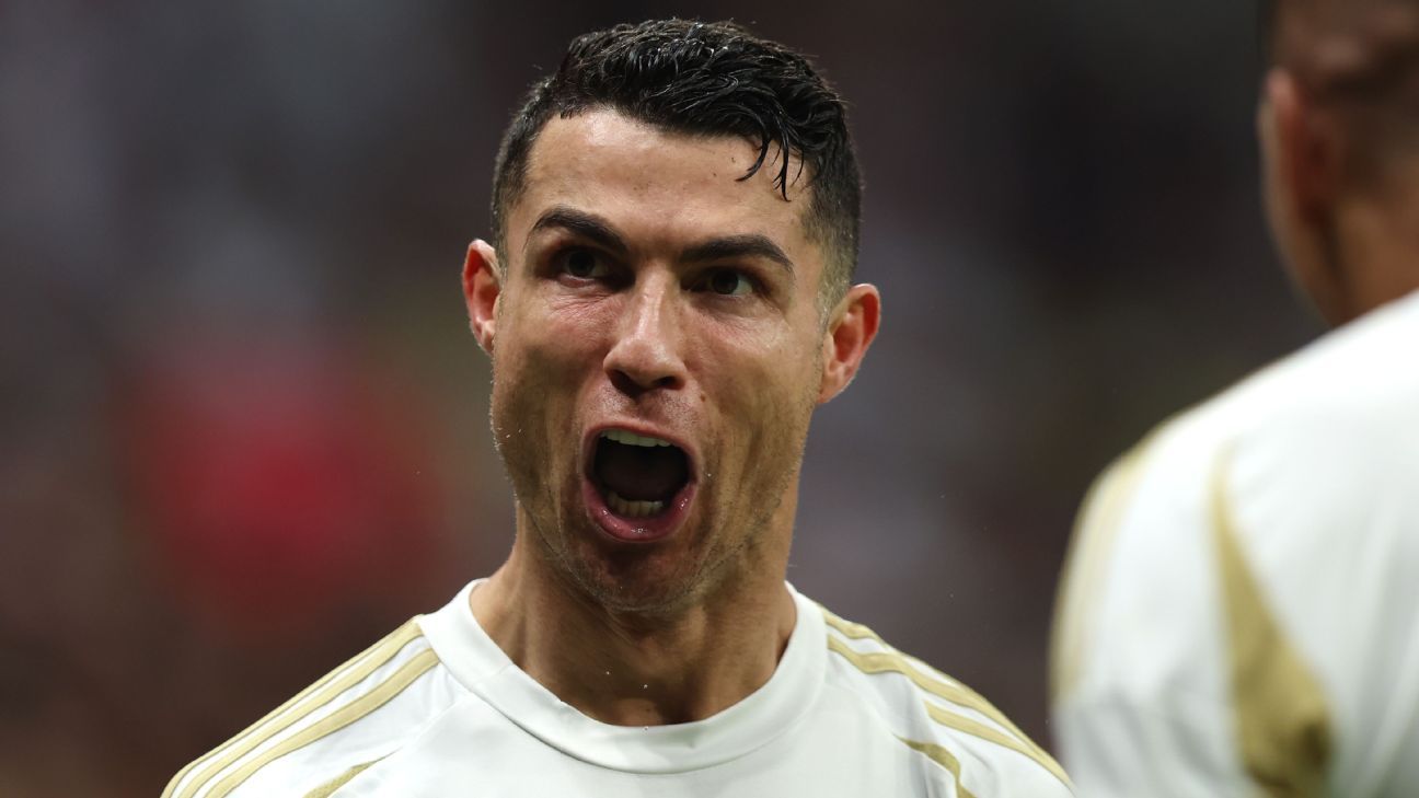 Com dois de CR7 e golaço brasileiro estilo futsal, Al Nassr bate Al Gharafa e vence mais uma na Champions Asiática
