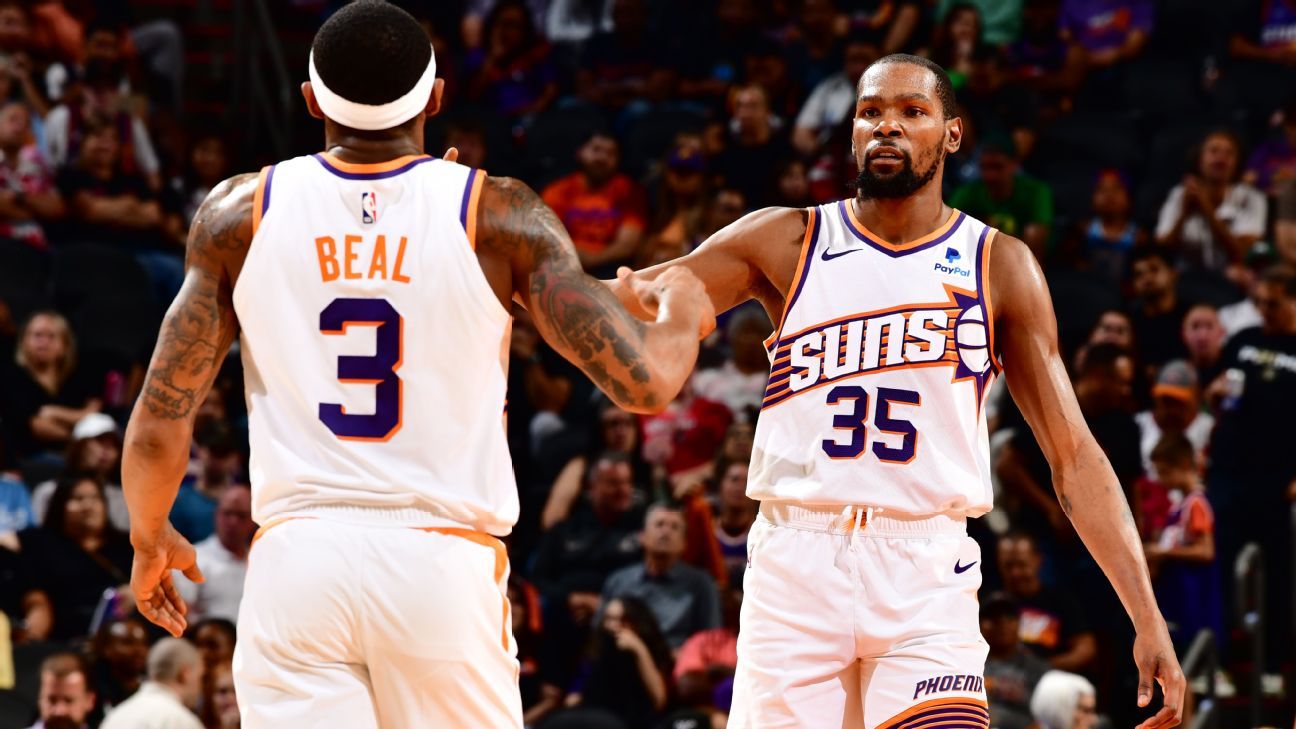 Suns: Durant and Beal plan to return Tuesday vs. Lakers, sources