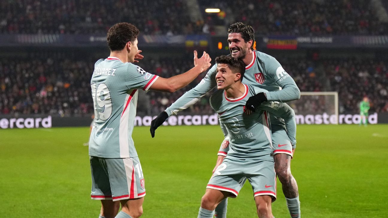 Atlético Madrid aplastó 60 a Sparta en Praga y sumó tres puntos de oro