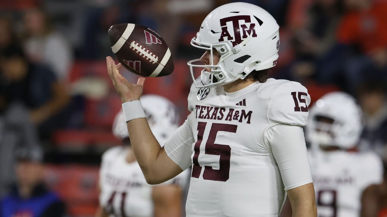 Aggies' Weigman to enter portal with sights on CFP