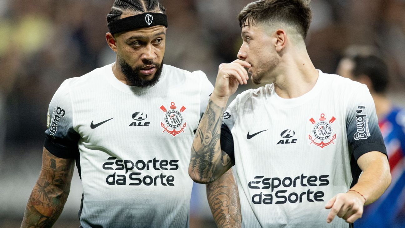 Corinthians prepara mudança de numeração para Memphis assumir a camisa 10; Garro deve ficar com a 8