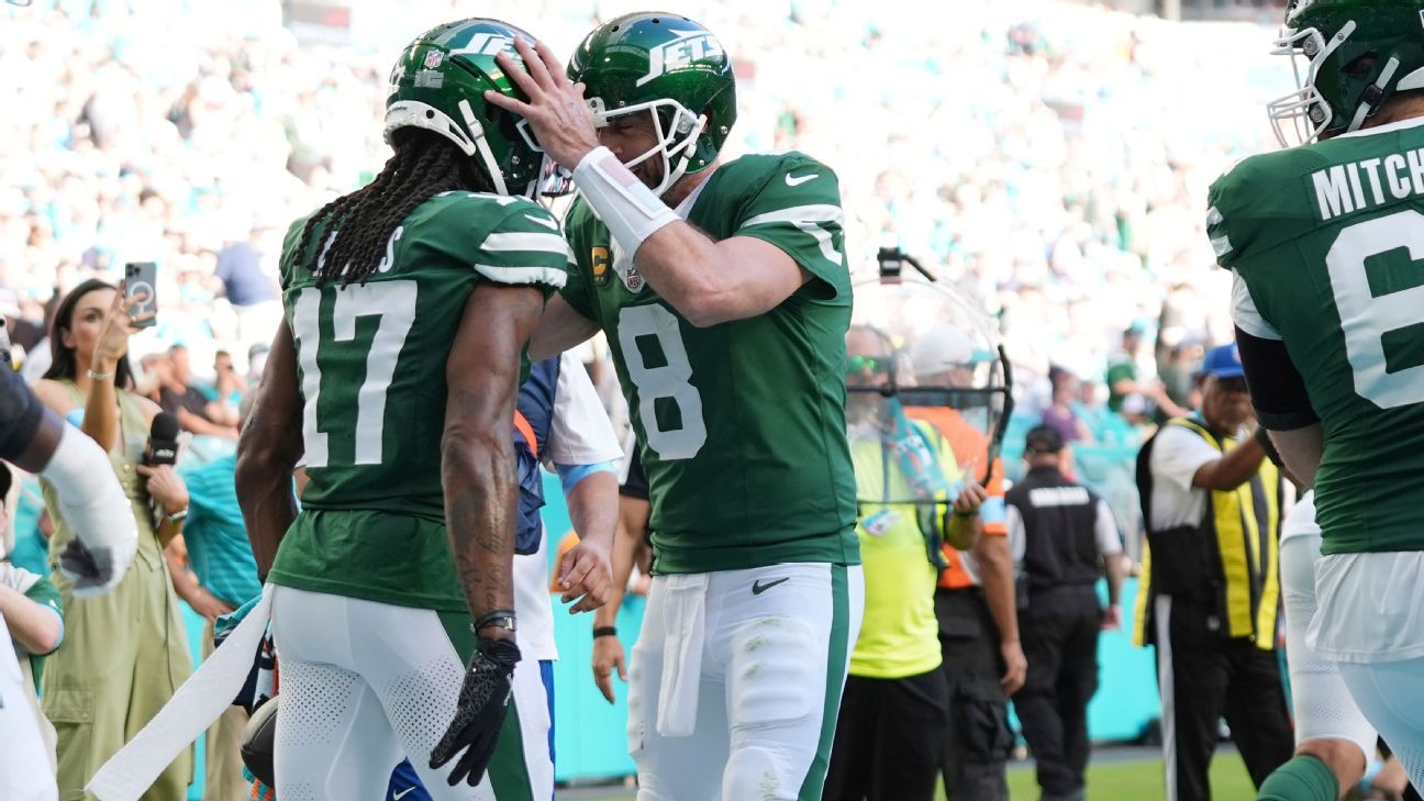 Jets’ Adams: ‘Be dope’ to snag Rodgers’ 500th TD