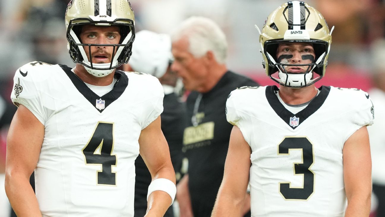 New Orleans Saints formally rule out quarterback Derek Carr - ESPN
