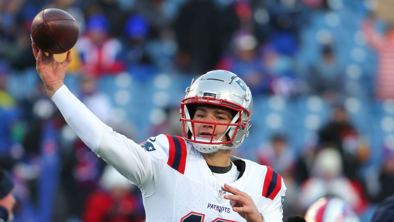 Patriots' Drake Maye launches TD pass to WR Kayshon Boutte - ESPN