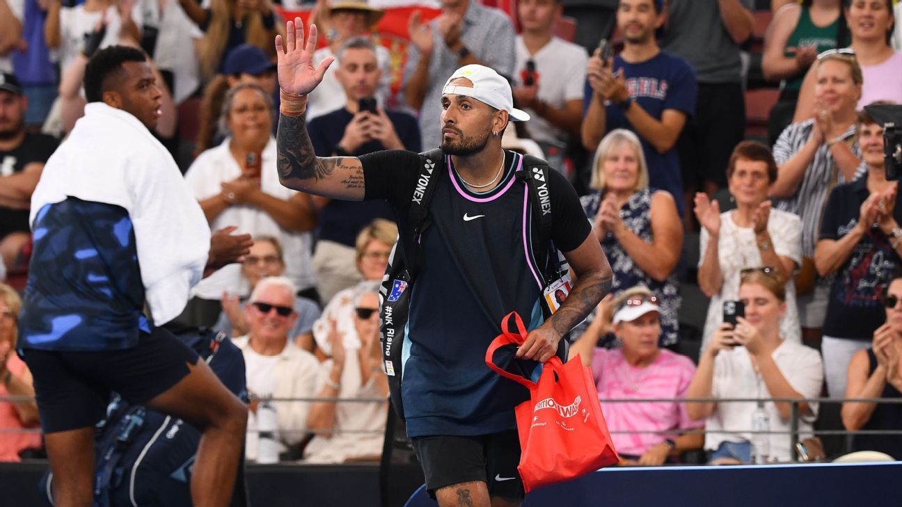 Kyrgios’ AO return in doubt after new injury scare