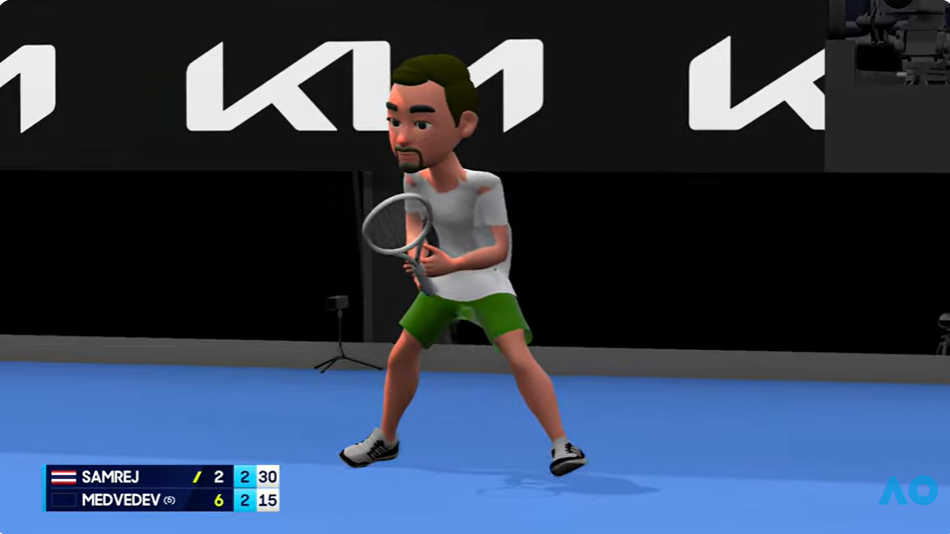 Why the Australian Open is using Wii-like animations of top tennis players