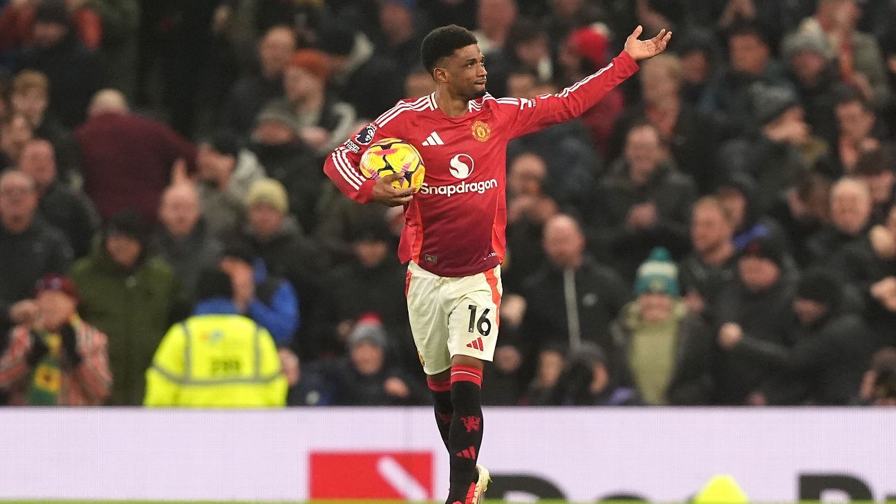 Diallo faz três no fim, United vira sobre o Southampton e espanta seca em casa na Premier League