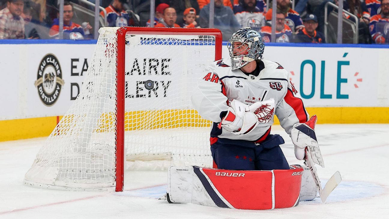 Caps goalie miffed by nachos on ice during goal