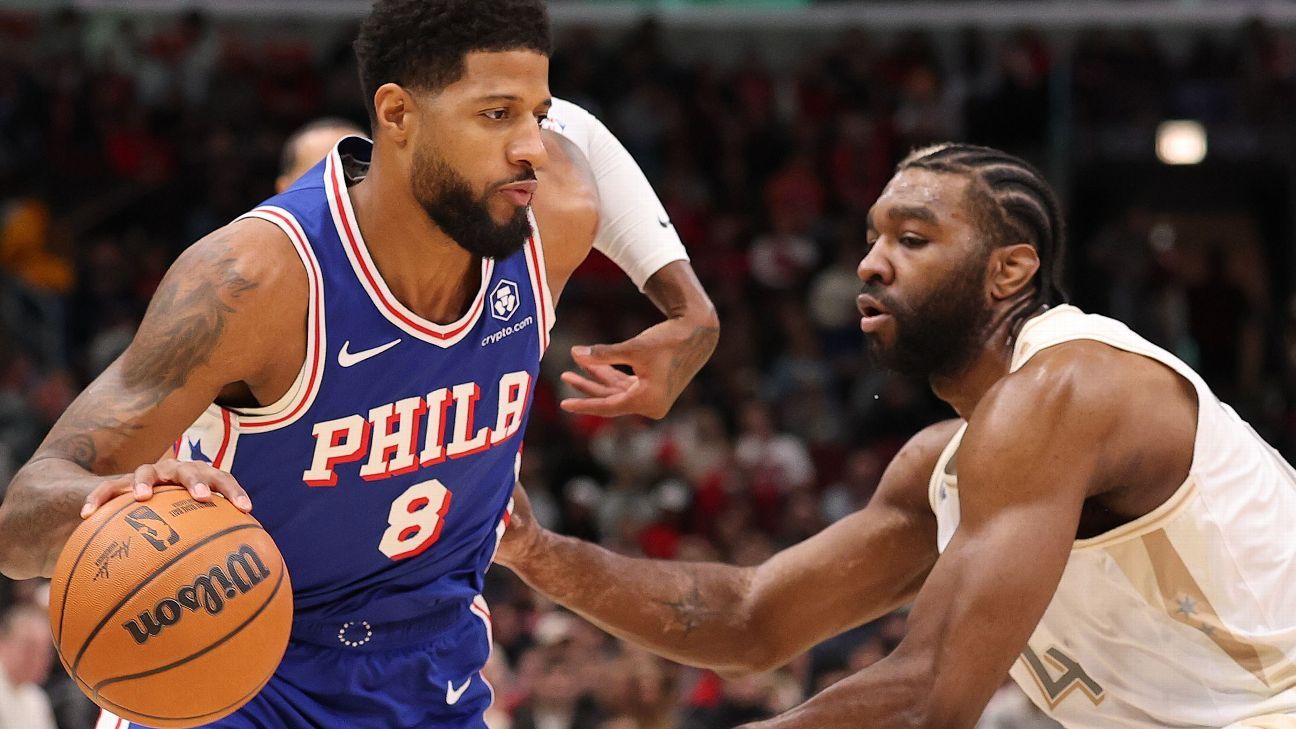 George (pinkie) exits 76ers' win, will have MRI