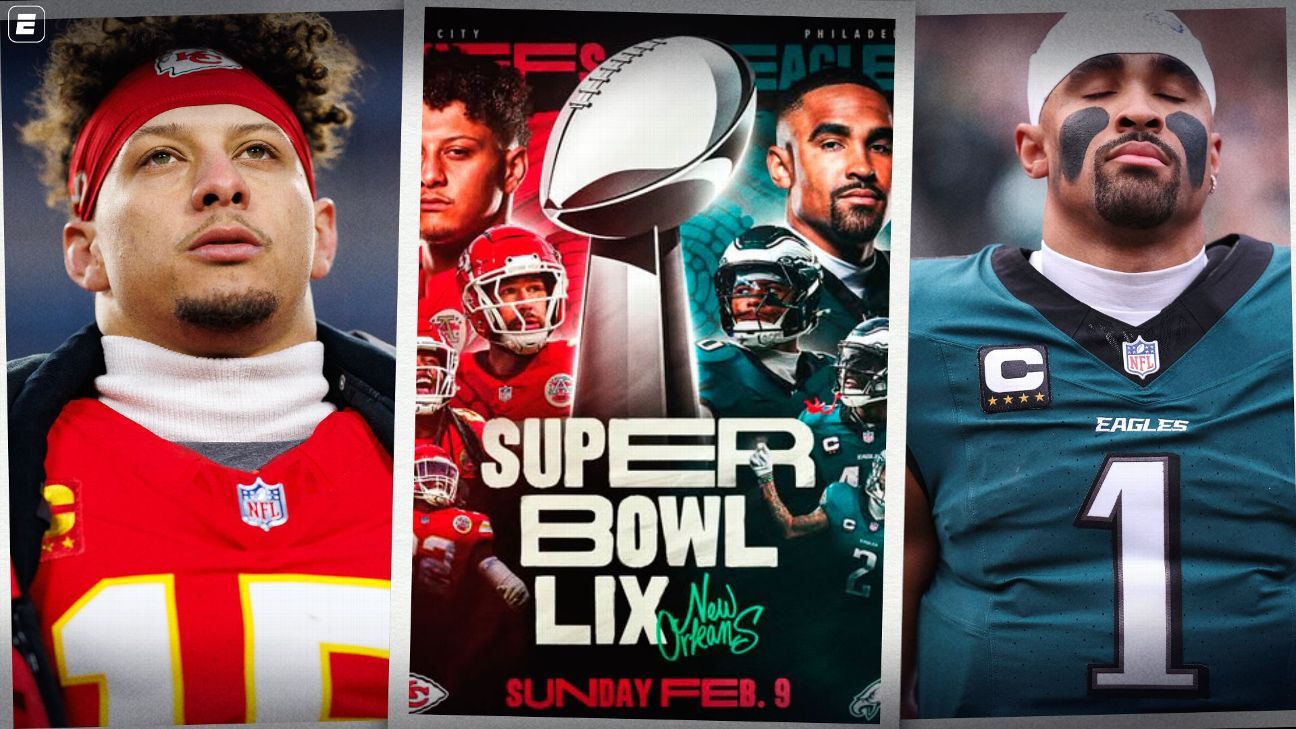 'Tentar fazer história' e 'a missão é...': o que Mahomes e Hurts disseram antes de Chiefs x Eagles no Super Bowl LIX