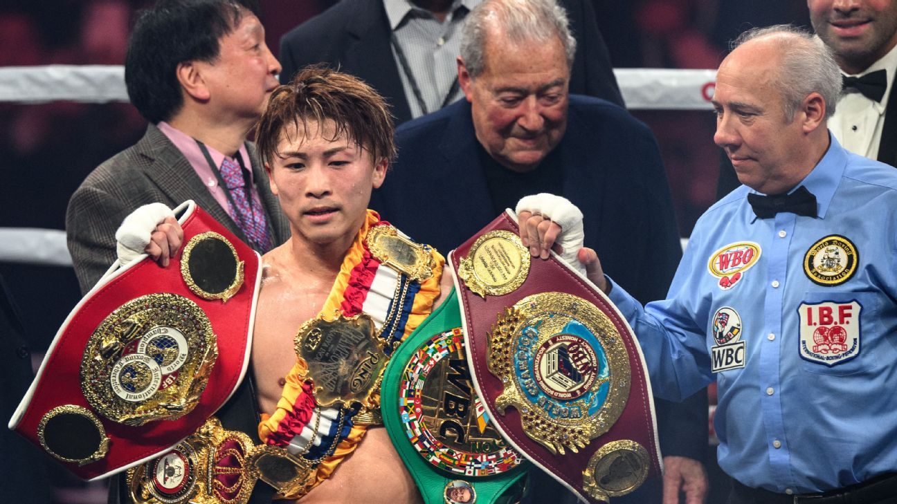 Boxing divisional rankings: Another KO win keeps Inoue atop junior featherweight