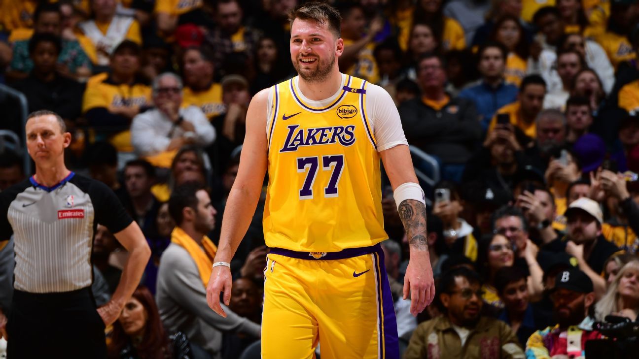 Luka shines in limited minutes as Lakers win debut