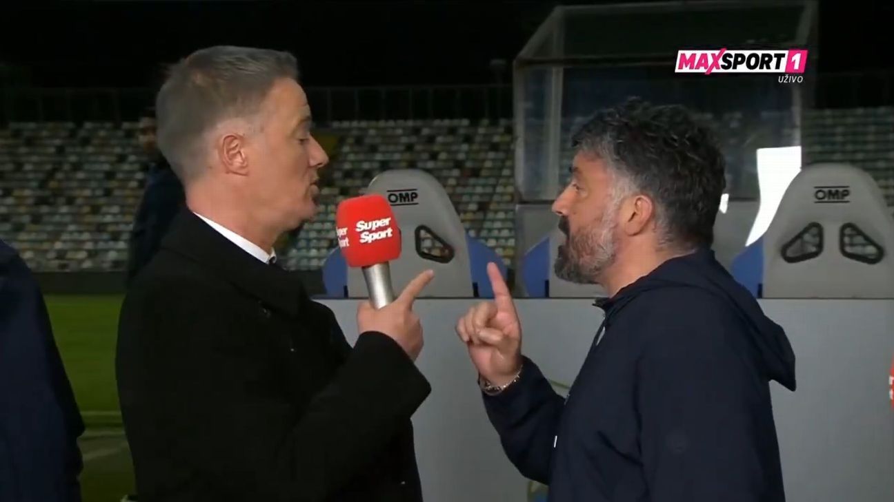 Gattuso discute feio com comentarista e gera 'climão' em entrevista ao vivo: 'O que você ganhou na vida?'