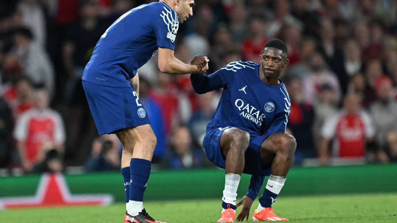 PSG’s Ousmane Dembélé optimistic of fitness vs Arsenal – sources
