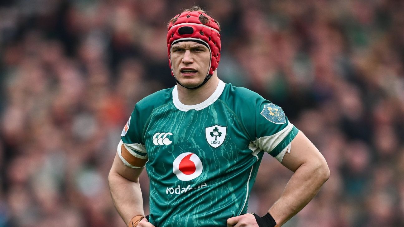 Josh Van der Flier es una de las muchas opciones en la tercera línea para que Andy Farrell elija.