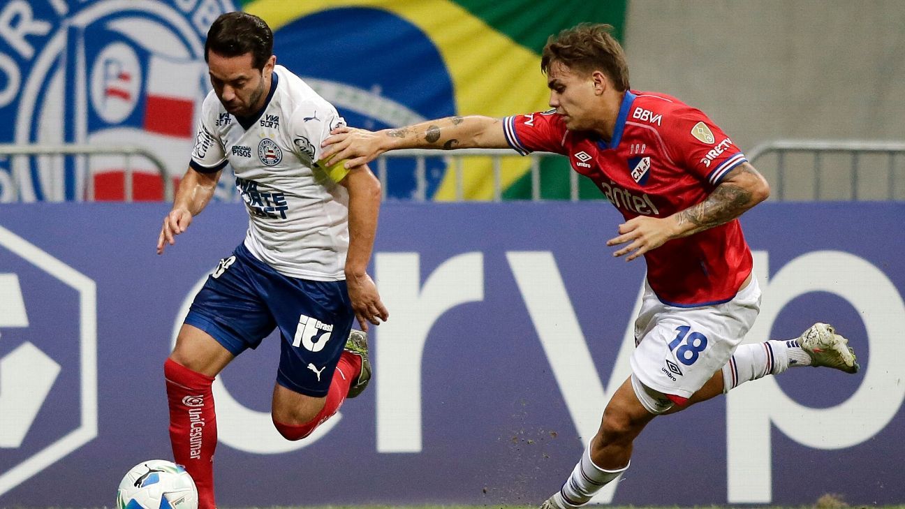 Bahia leva a virada do Nacional e pode perder a liderança na Libertadores para o Internacional