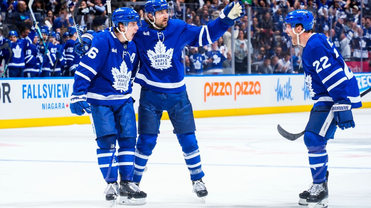 New dad Marner's tiebreaker puts Leafs up 2-0