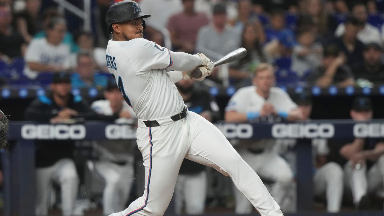 Marlins OF Myers (oblique) placed on 10-day IL