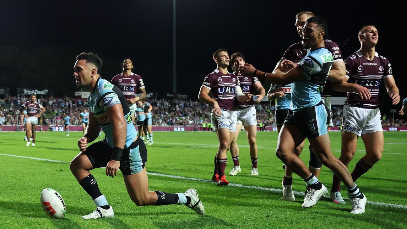 Gutsy Sharks shock Melbourne to enter top four