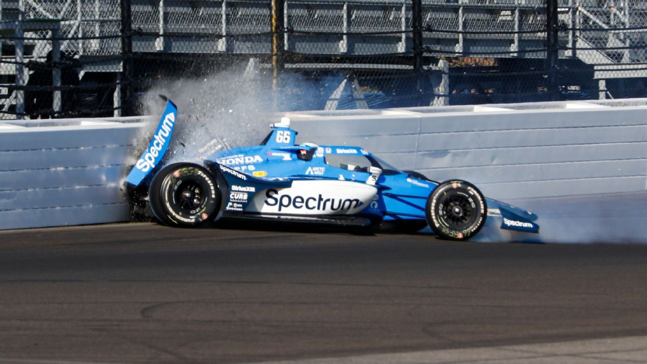 Armstrong, Herta crash on Indy qualifying day