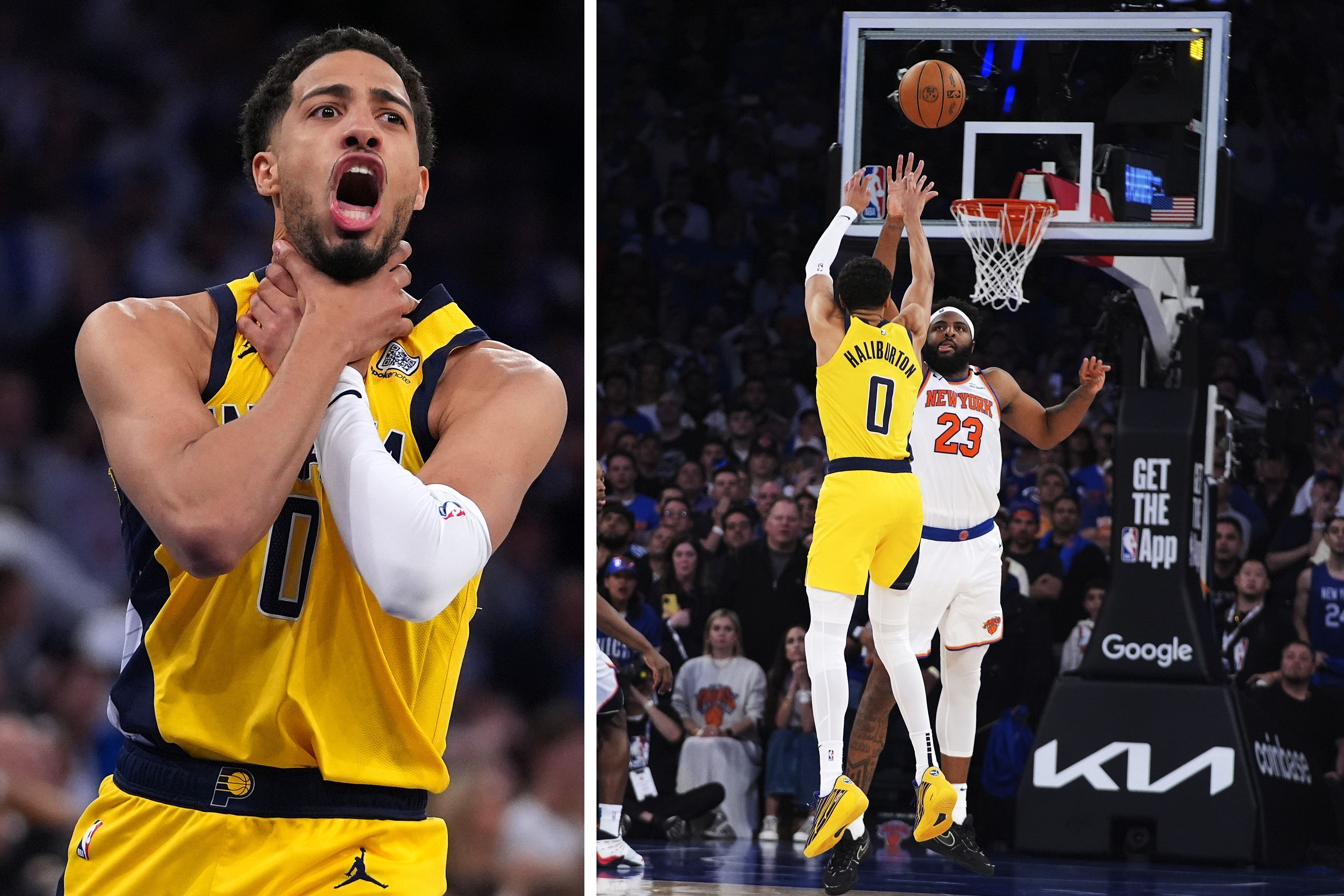 Tyrese Haliburton uses Reggie Miller choke gesture