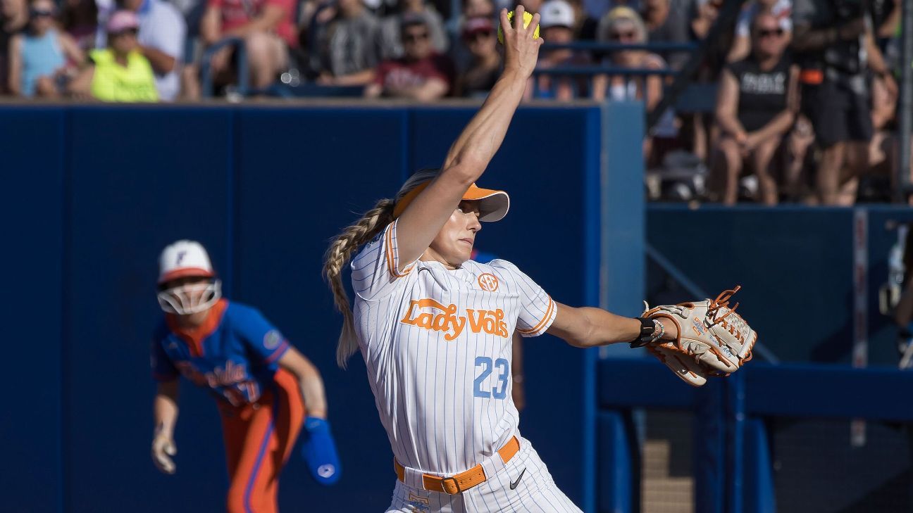 Vols' offensive outburst sinks Gators at WCWS