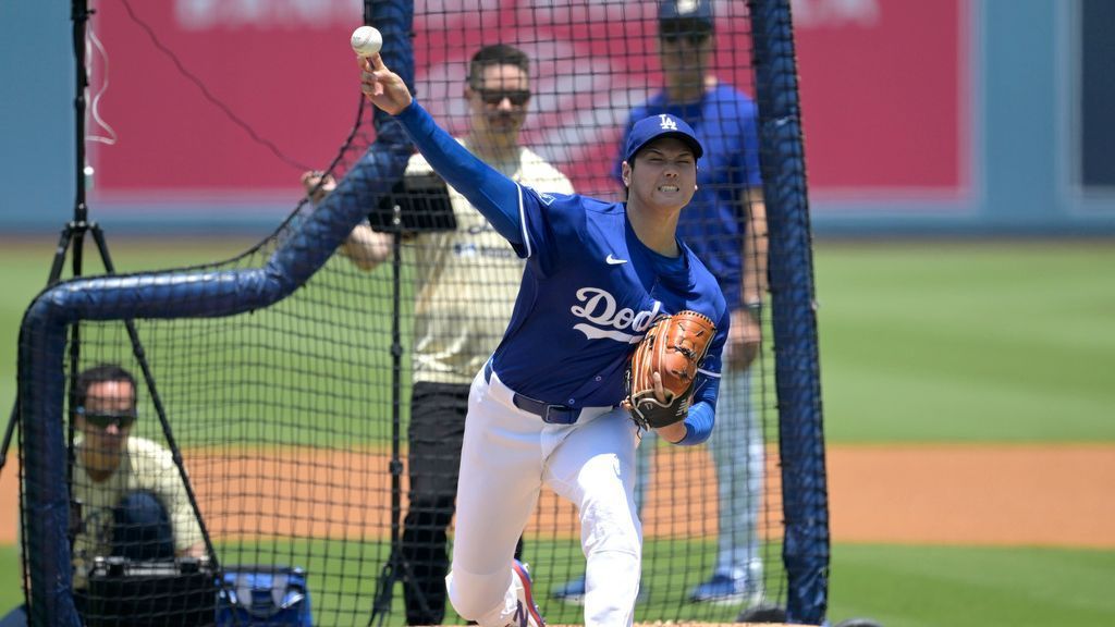 Ohtani tosses 29 pitches in latest practice session