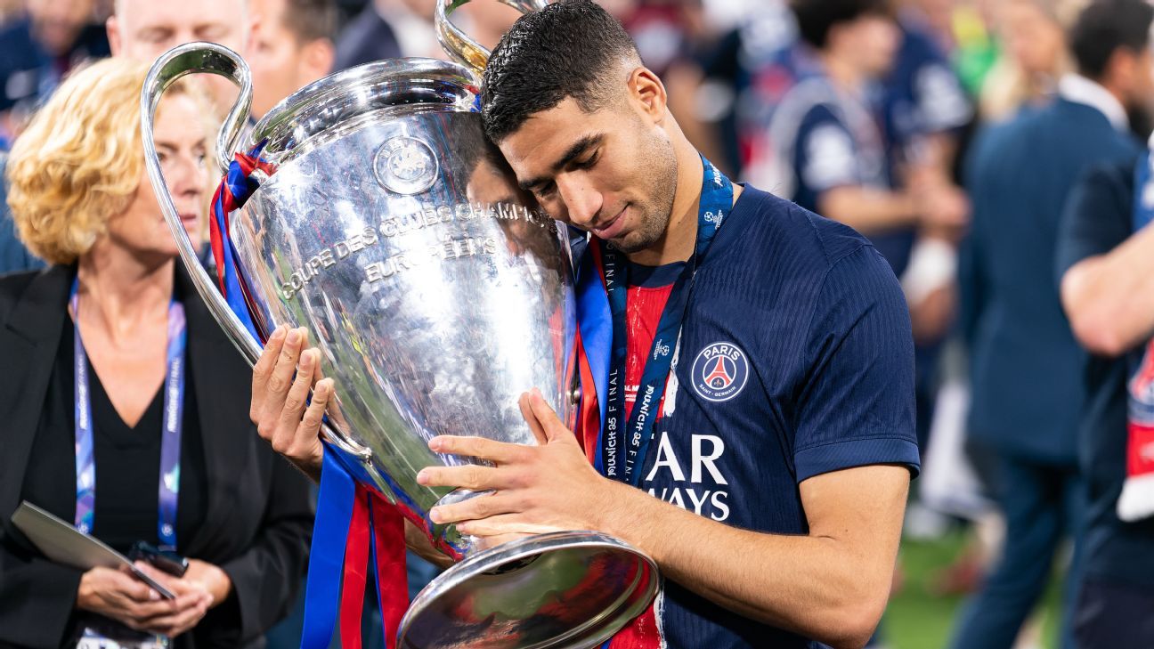 Achraf Hakimi ranks among African greats after second UEFA Champions League title