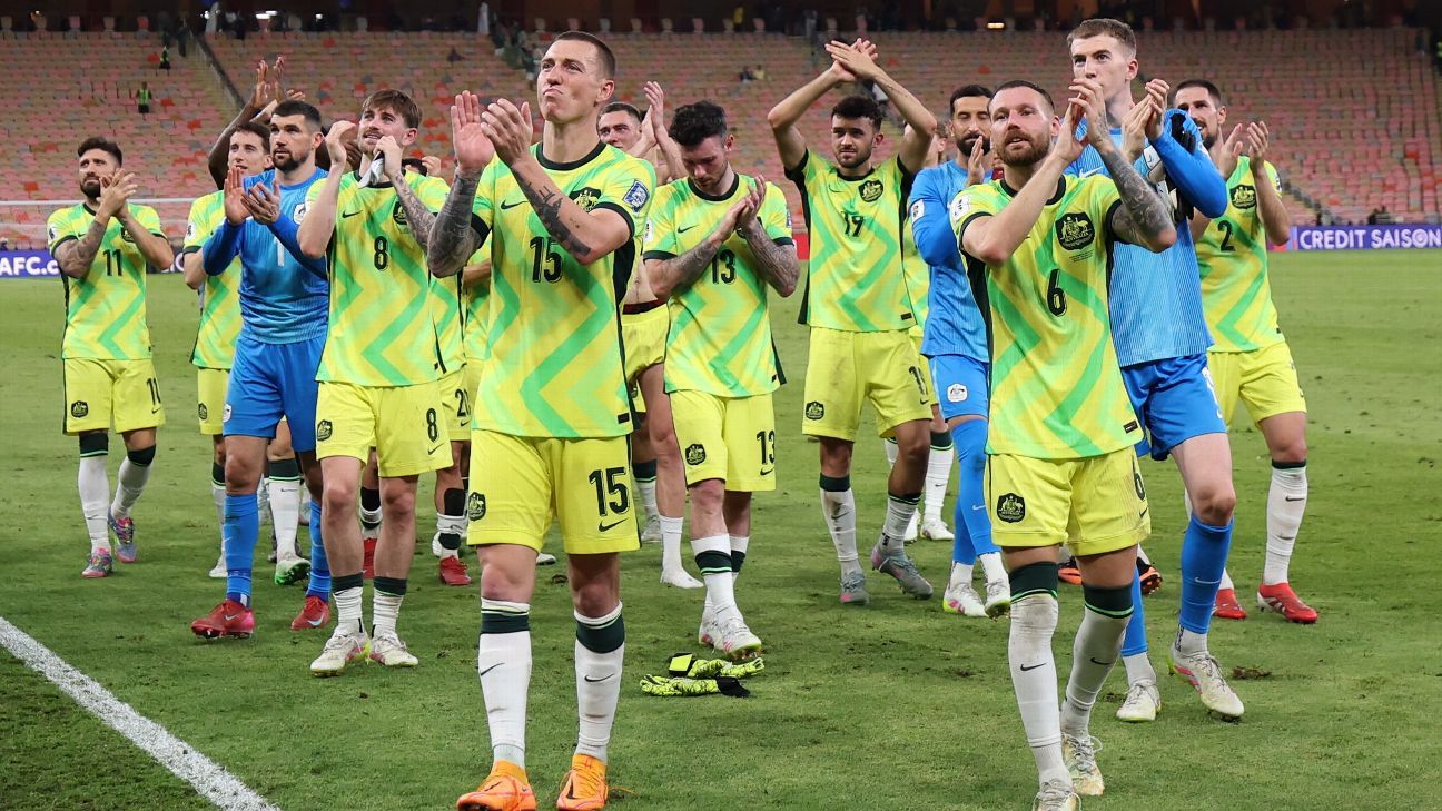 Australia beat Saudi Arabia to reach ’26 World Cup