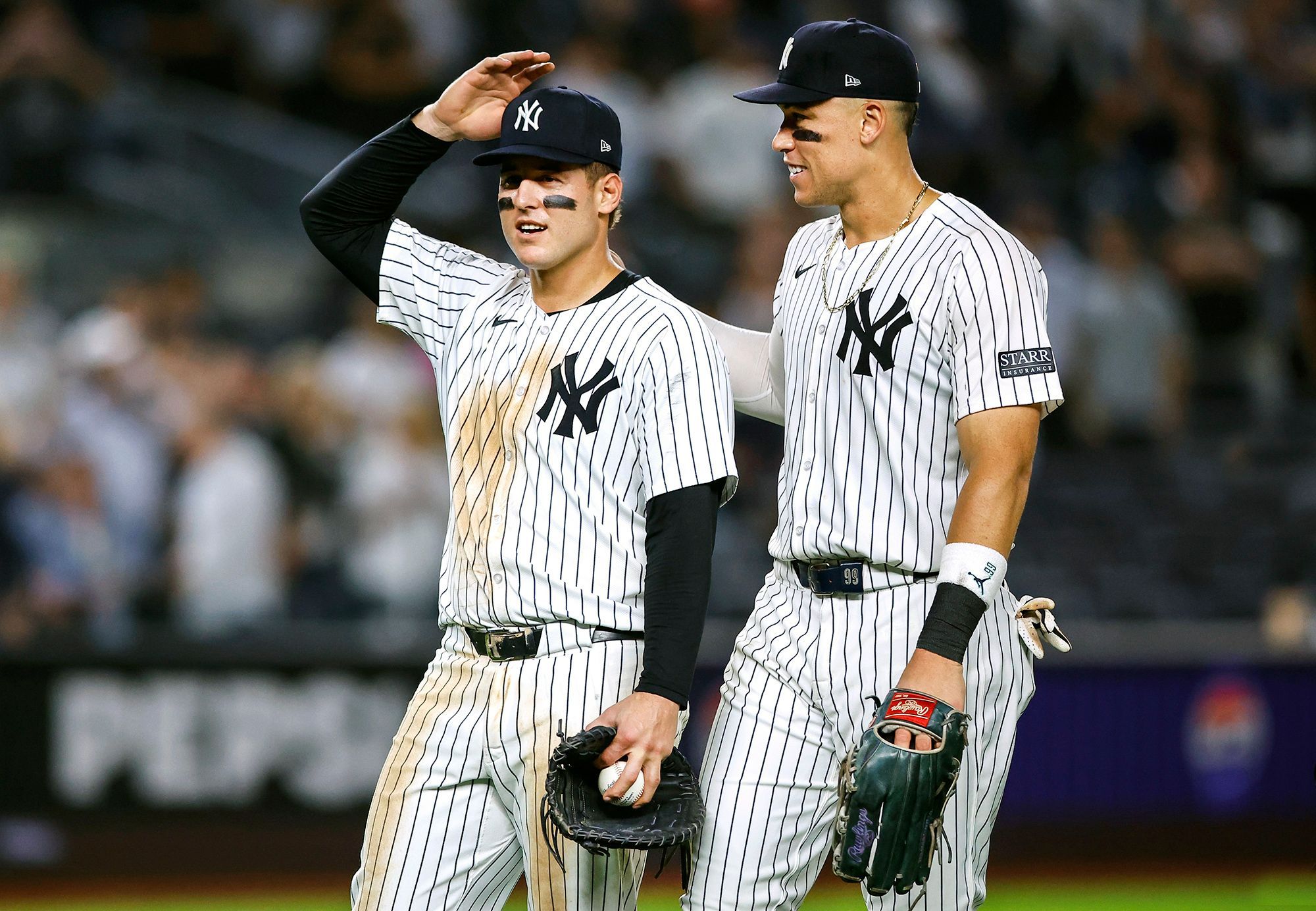 Anthony Rizzo y Aaron Judge.