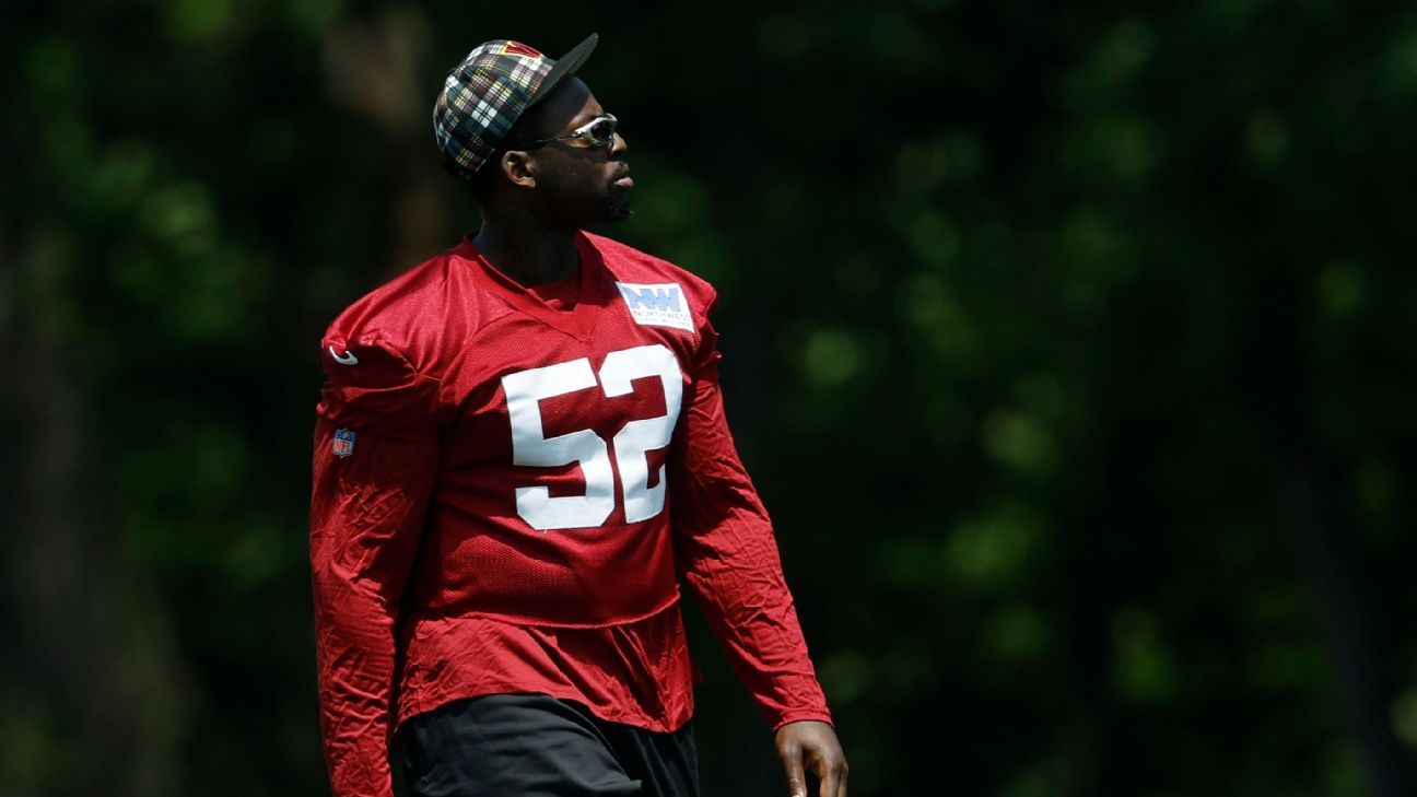 Javon Kinlaw, a first-round pick in 2020, is new to Washington's defensive line.