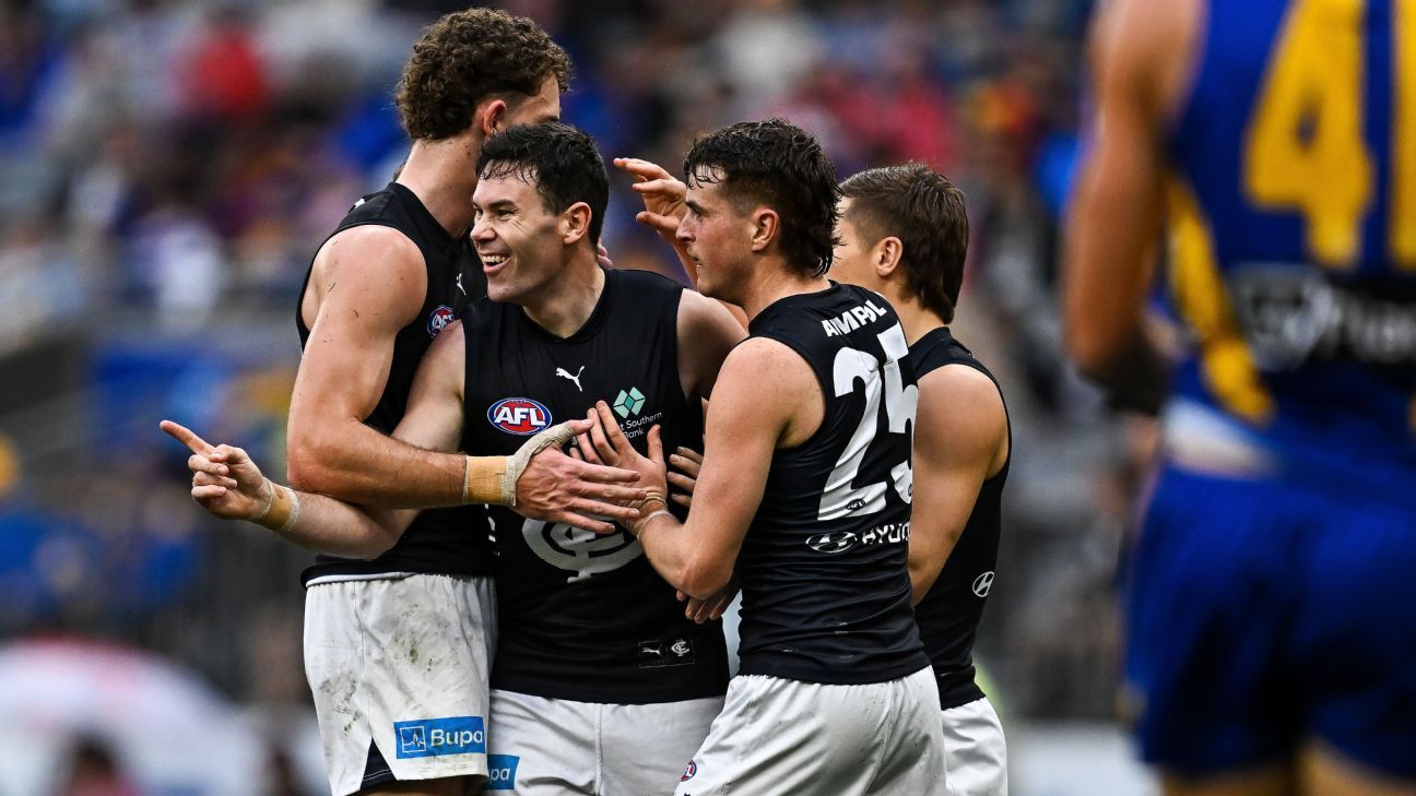 Injury carnage as Blues beat Eagles in the wet