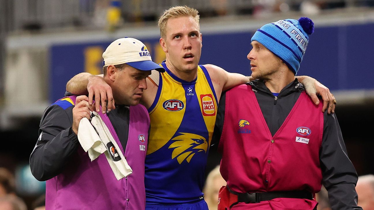 Shock as Eagle Allen sent in for knee surgery