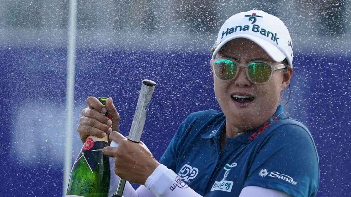 Minjee Lee celebrates win at KPMG Women`s PGA Championship