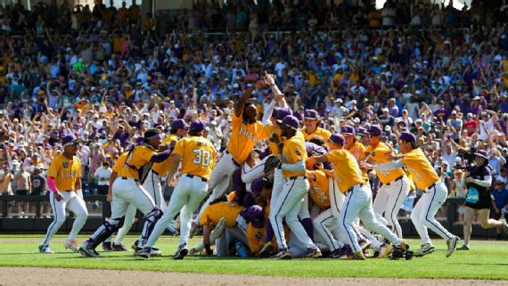 LSU Baseball: MCWS 2025 & College Baseball's Top Program LSU players celebrate their national championship