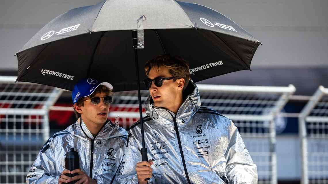 George Russell and Andrea Kimi Antonelli