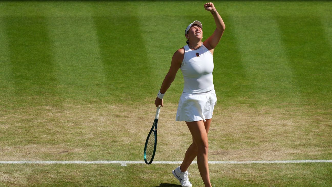 American Anisimova stuns top-ranked Sabalenka