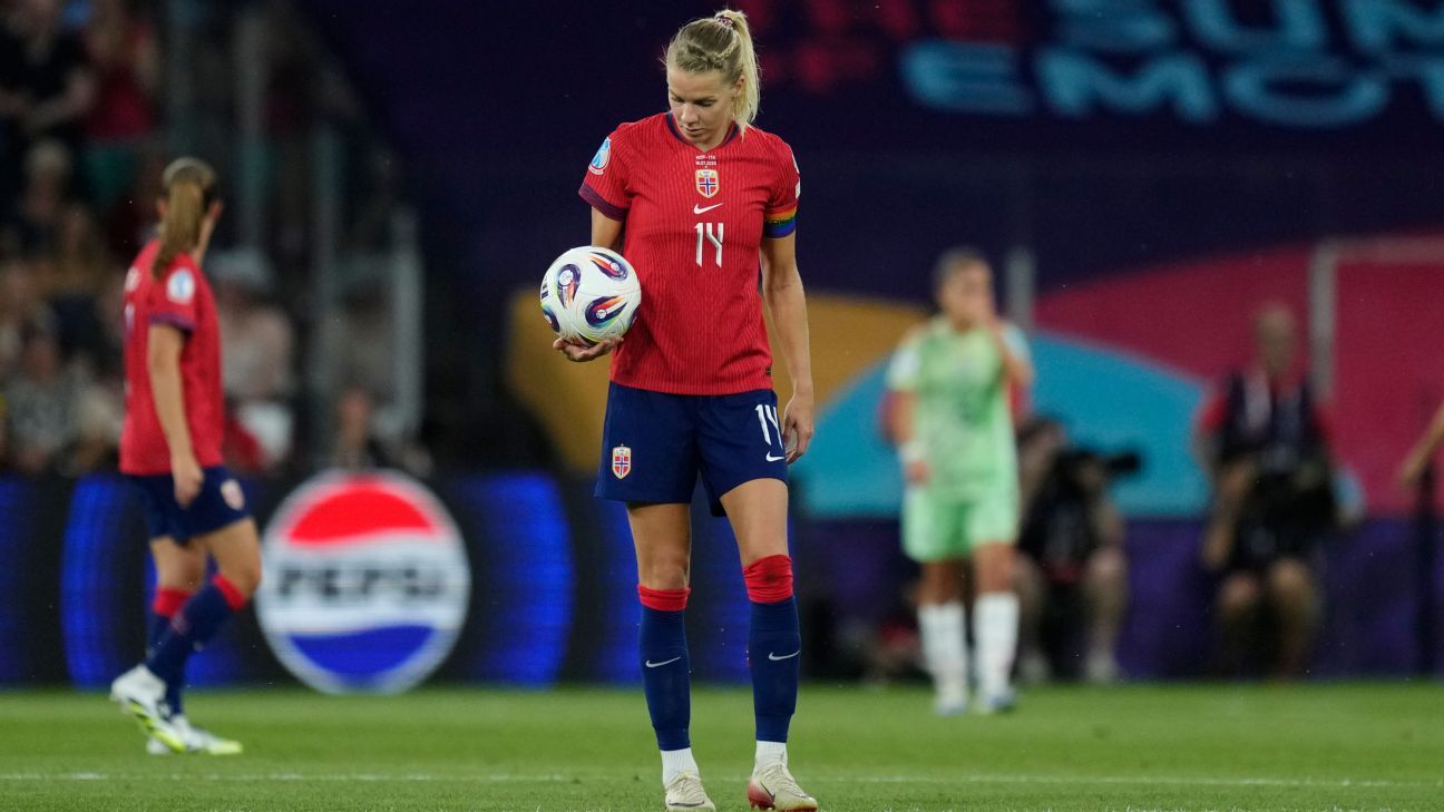 Ada Hegerberg anotó el empate, pero falló un penalti, ya que Noruega tuvo problemas en la delantera.