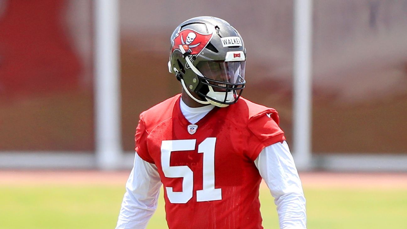 Source – Buccaneers’ David Walker out for season with ACL tear