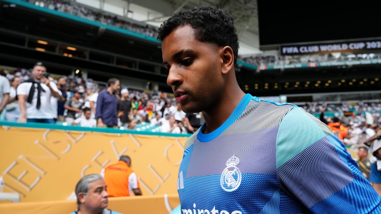 Rodrygo no jugó en el debut del Real Madrid contra Osasuna el martes.
