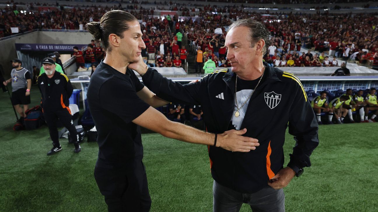 Estatísticas surpreendentes de Cuca e Filipe Luís esquentam Atlético-MG x Flamengo na Copa do Brasil