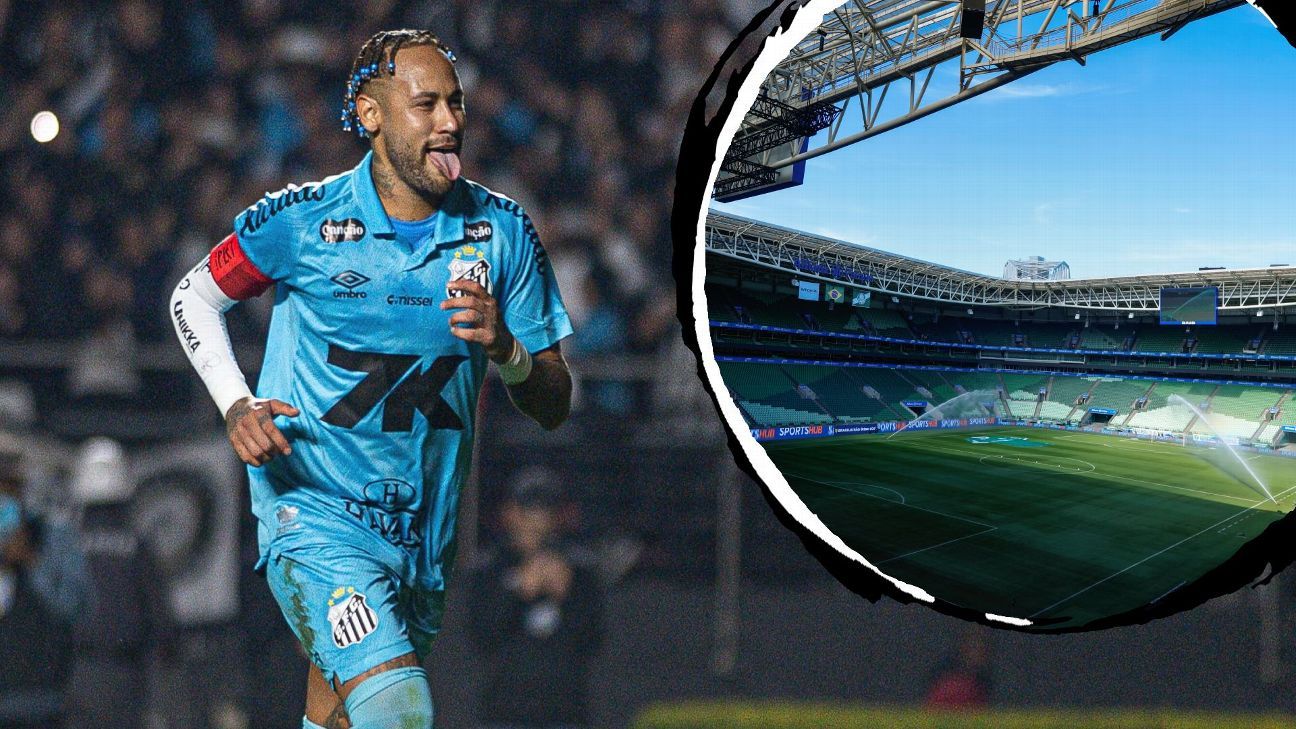Neymar diz que é 'praticamente impossível' jogar em estádio do Palmeiras: 'Society é uma coisa que incomoda'
