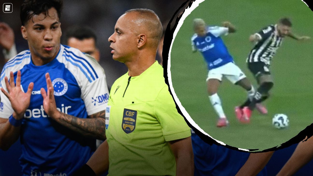 Var do jogo entre Cruzeiro e Santos é divulgado pela CBF.