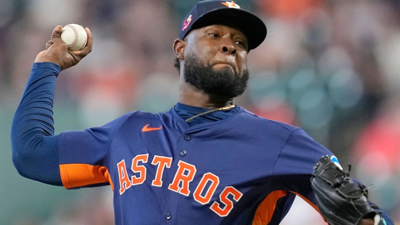 Astros place righty Javier, outfielder Meyers on IL