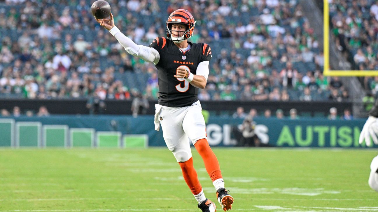 Fantasy football - Joe Burrow, Ladd McConkey among Matt Bowen's top 10 draft targets - ESPN