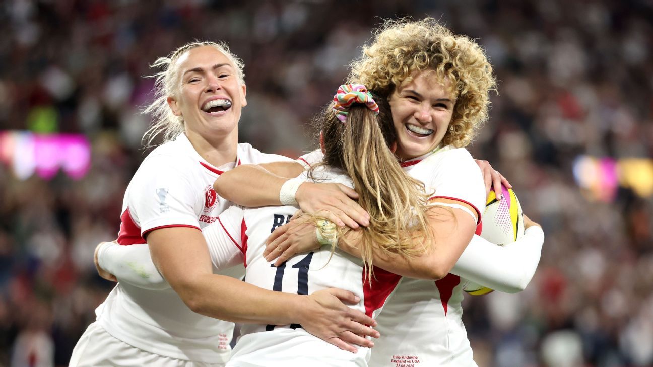 England thrash USA in Women's Rugby World Cup opener - ESPN