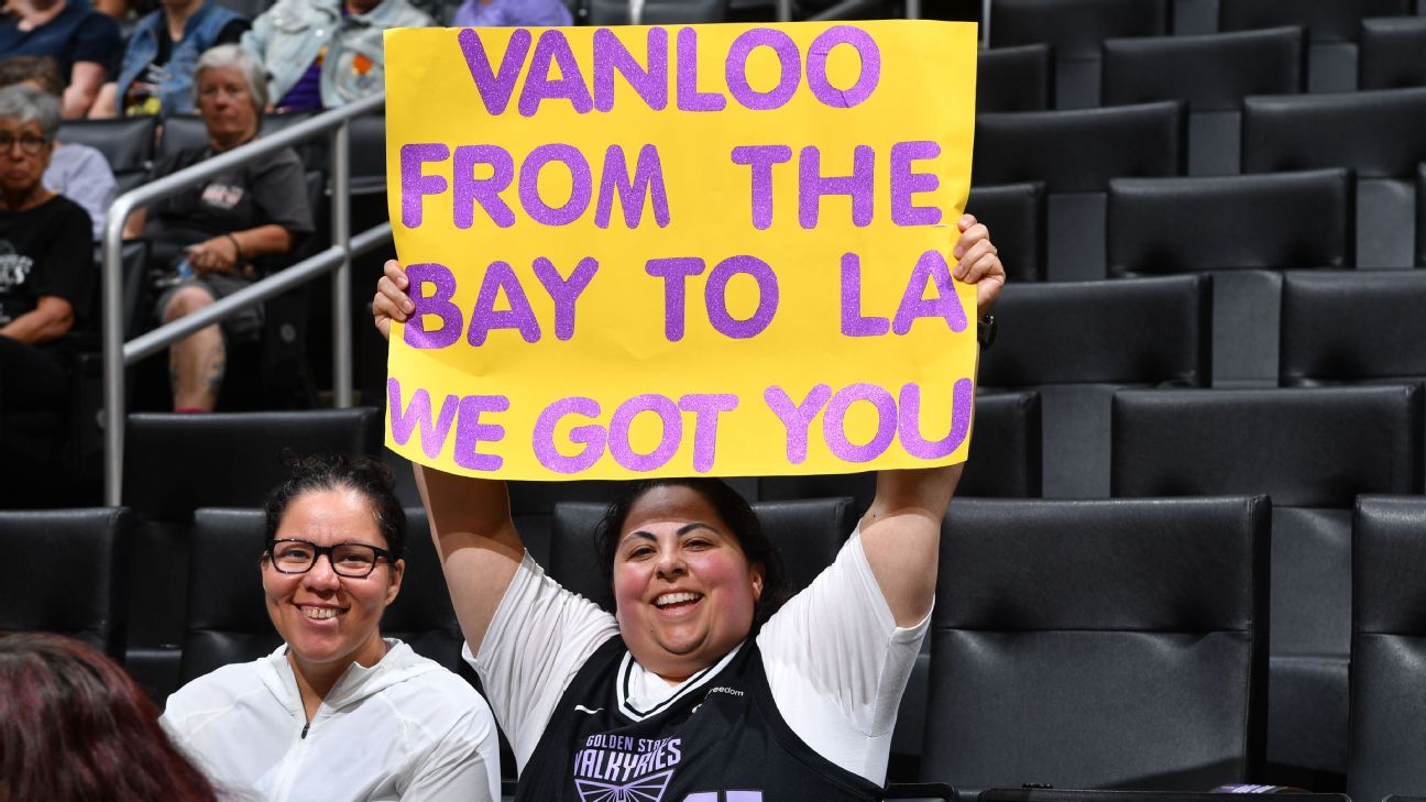 Julie Vanloo realizó un viaje de ida y vuelta desde Golden State a Los Ángeles - vía Nueva York - antes de establecerse para una temporada de descanso con las Sparks.