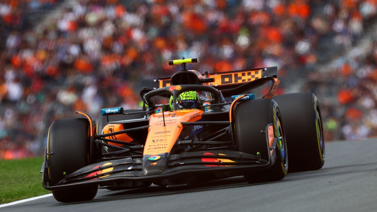 Norris Dominates Dutch GP Practice, Verstappen in Trouble