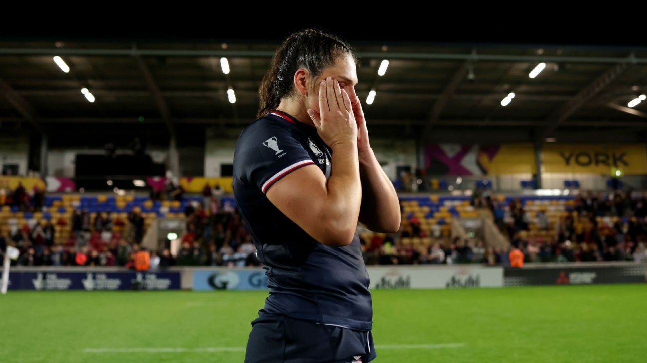 Ilona Maher frustrada tras el partido